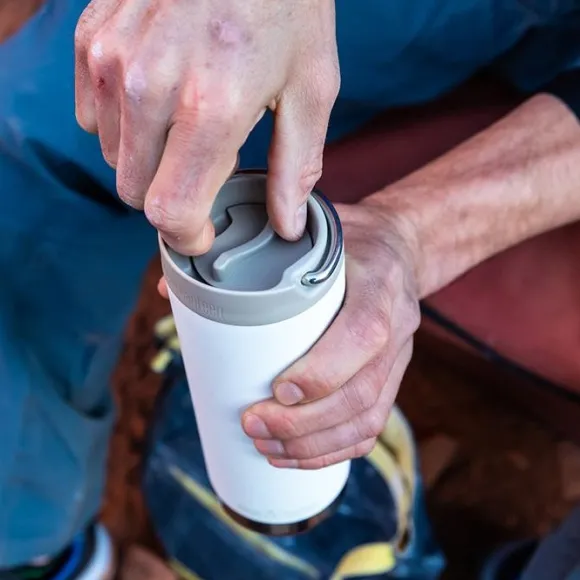 Klean Kanteen TKWide 473ml with Wide Café Cap Brushed Stainless