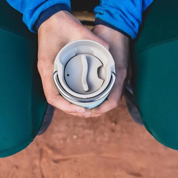 Klean Kanteen TKWide 473ml with Wide Café Cap Brushed Stainless