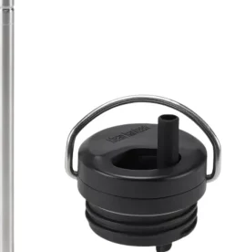 Klean Kanteen Twist Cap w/ Straw Kit pillisetti, Black