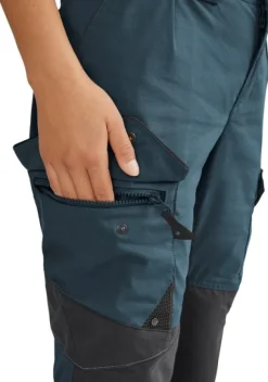 Klättermusen Grimner Pant naisten vaellushousut, tummansininen/musta