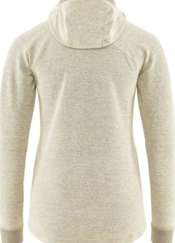 Klättermusen Hödur Hooded Zip naisten välikerros, Clay