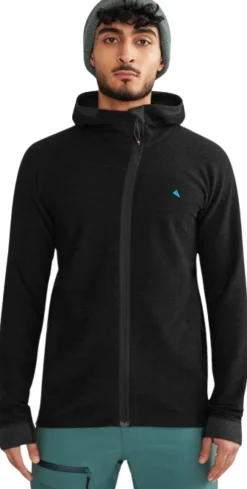 Klättermusen Hödur Hooded Zip välikerros, Clay