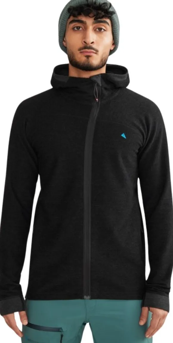 Klättermusen Hödur Hooded Zip välikerros, Clay