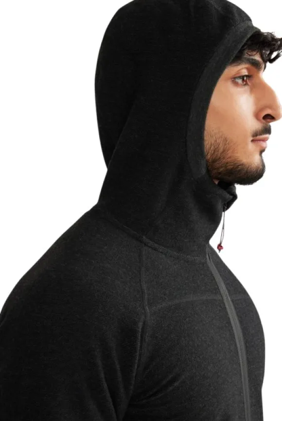 Klättermusen Hödur Hooded Zip välikerros, Clay