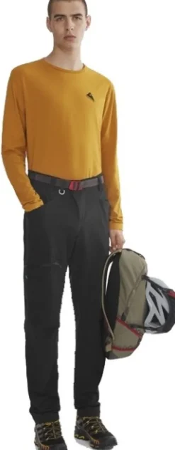 Klättermusen Megingjord Stretch Belt joustava vyö, musta/punainen