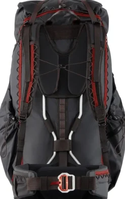 Klättermusen Raido 2.0 Backpack reppu, 55L, mustaharmaa