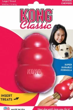 Kong Classic koiranlelu, L, punainen
