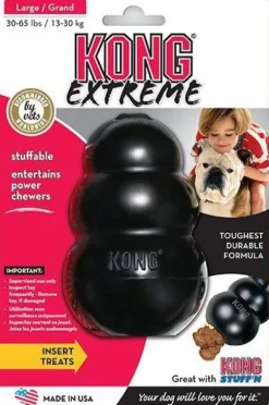 Kong Extreme koiranlelu, L, musta