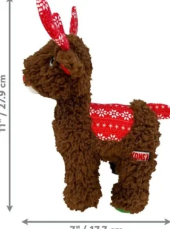 Kong Holiday Sherpa Reindeer koiran pehmolelu, M 21x8x18 cm