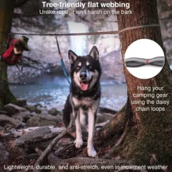 Kurgo Ridgeline Tie Out Camping Zip Line koiran kiinnityssetti