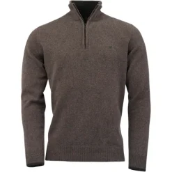 Laksen Brompton Zip-Neck villapaita, Bisquit