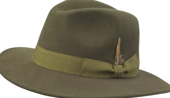 Laksen Heritage Fedora huopahattu, vihreä