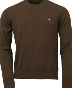 Laksen Hoy O-Neck villapusero, ruskea