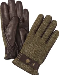 Laksen Miesten Cornwall Tweed - ja Lampaannahkahanskat