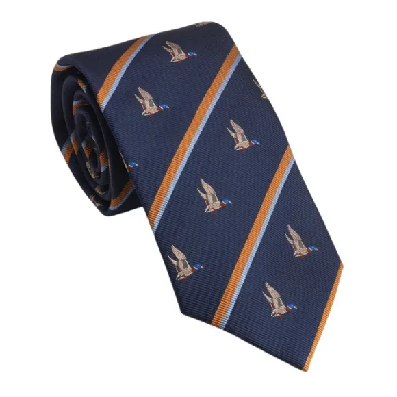 Laksen Regimental Stripe Duck Tie solmio