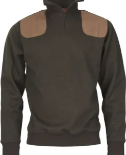 Laksen Windsor Windproof Knit tuulenpitävä pusero, tummanruskea