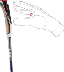 Leki Traveller Carbon Midnightblue Dark Metallic/Llight Anthracite/White