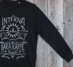Lemmelkaffe Inte Sova Crewneck collegepaita, musta