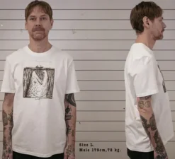 Lemmelkaffe T-Shirt Moby Trout Off White