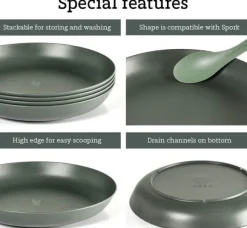 Light My Fire RamenPlate retkilautanen, harmaavihreä