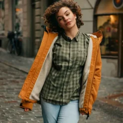 Lundhags Ekren LS Shirt naisten kauluspaita, Clover