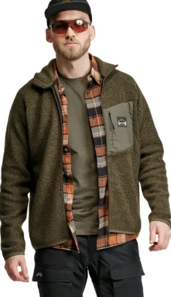 Lundhags Flok Wool Pile takki, Forest Green