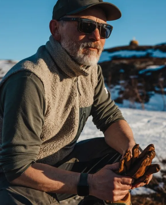 Lundhags Flok Wool Pile Vest fleeceliivi, beige