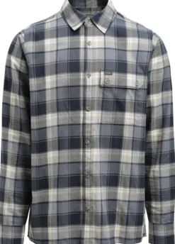Lundhags Järpen Plaid Flannel Shirt Unisex paita, Dark Sky blue