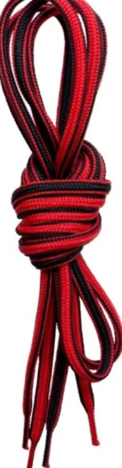 Lundhags kengännauhat, unisex, musta/punainen, 150 cm