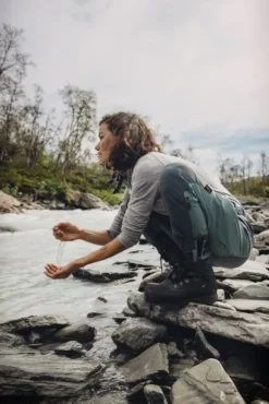 Lundhags Makke Pant naisten vaellushousut, Jade/Dark Agave