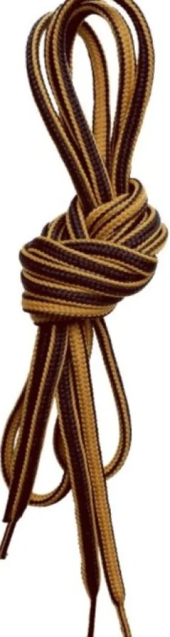 Lundhags Round Shoe Laces kengännauhat, unisex, keltainen/ruskea, 150 cm