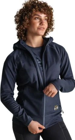 Lundhags Tived Merino Hoodie naisten huppari, Deep Blue