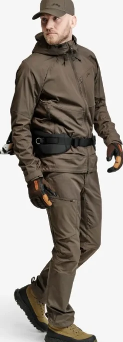 Lundhags Tived Stretch Hybrid Jacket takki, Forest Green