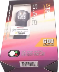 M Tiger Sports S.A.S -ladattava otsalamppu, 600 lm