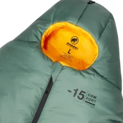 Mammut Comfort synteettinen makuupussi -15°C, vihreä
