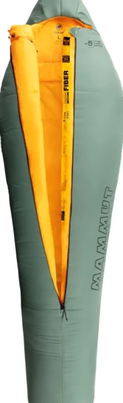 Mammut Comfort synteettinen makuupussi -5°C, vihreä