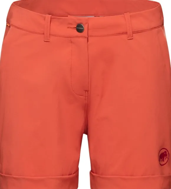 Mammut Runbold Roll Cuff Shorts Women naisten shortsit, punaoranssi