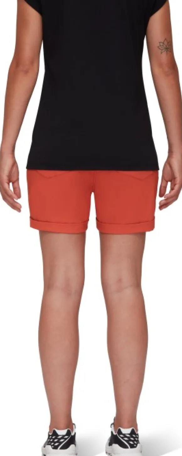 Mammut Runbold Roll Cuff Shorts Women naisten shortsit, punaoranssi