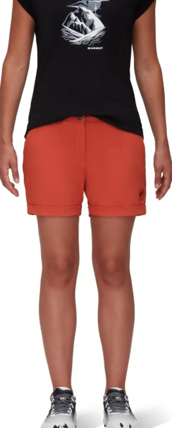Mammut Runbold Roll Cuff Shorts Women naisten shortsit, punaoranssi