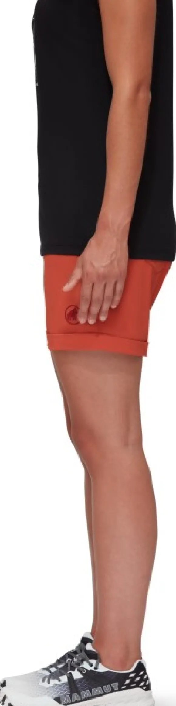 Mammut Runbold Roll Cuff Shorts Women naisten shortsit, punaoranssi