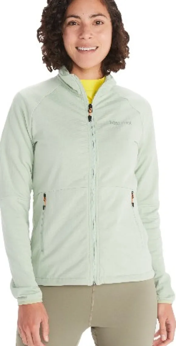 Marmot Leconte Fleece Jacket naisten fleecetakki, harmaavihreä