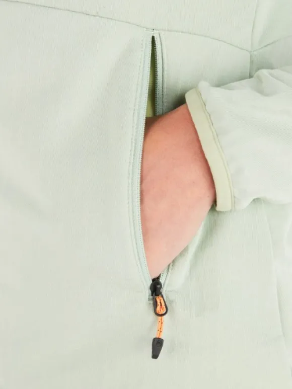 Marmot Leconte Fleece Jacket naisten fleecetakki, harmaavihreä