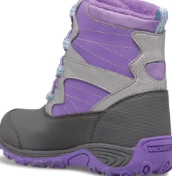 Merrell Kids Outback Snow Boot lasten talvikenkä, violetti/hopea