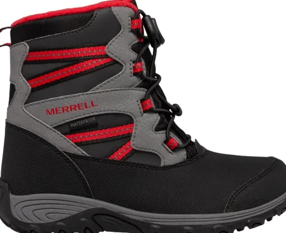 Merrell Kids Outback Snow Boot 2.0 WP lasten talvikengät, punainen/musta
