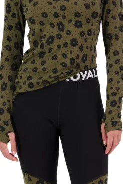 Mons Royale Cascade Merino Flex 200 Legging naisten kerrastohousut, Aoraki Lily