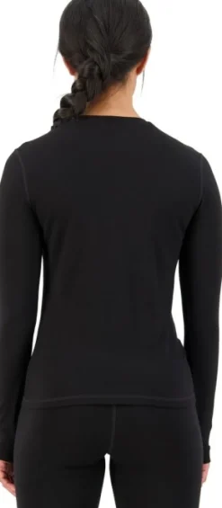 Mons Royale Cascade Merino Flex 200 naisten kerrastopaita, musta