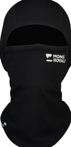 Mons Royale Santa Rosa Merino Flex 200 Balaclava, musta