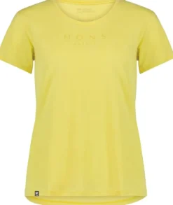 Mons Royale Zephyr Merino Cool Tee naisten t-paita, keltainen