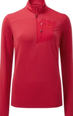Mountain Equipment Lumiko Zip T naisten fleecepaita, Capsicum Red