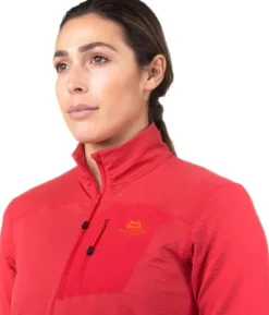 Mountain Equipment Lumiko Zip T naisten fleecepaita, Capsicum Red
